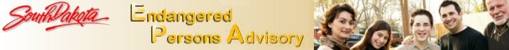 South Dakota Endangered Persons Advisory!